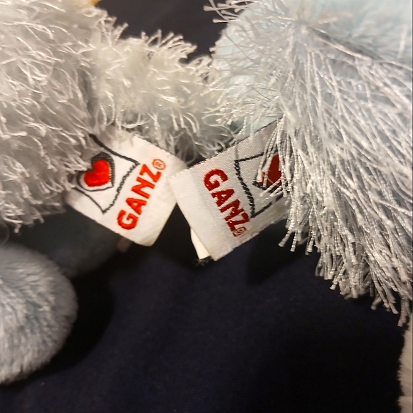 Webkinz Hippo w/ Lil Kinz Pair Ganz No Code Light Blue Plush Stuffies - Picture 8 of 10